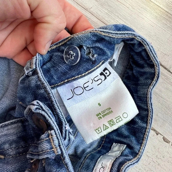 Joe's Jeans Girls Size 5 Bootcut Denim Blue Jeans Classic Five-Pocket Design - Picture 7 of 11